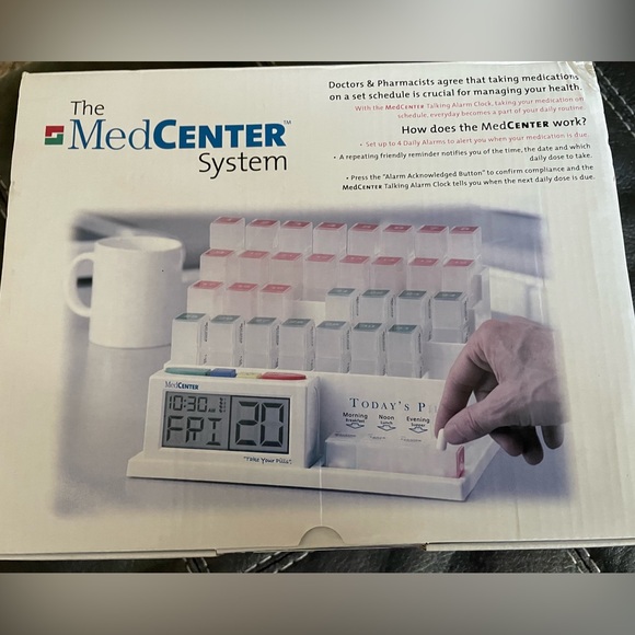 The MedCenter System- medication organizer/ reminder - NEW in Box - Picture 3 of 8